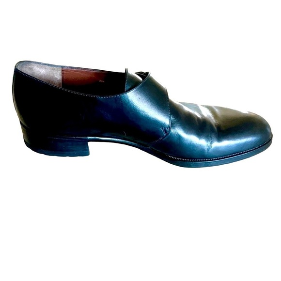 Loewe Black Leather Monk Strap Dress Shoes EU 44 US 11 main image 6